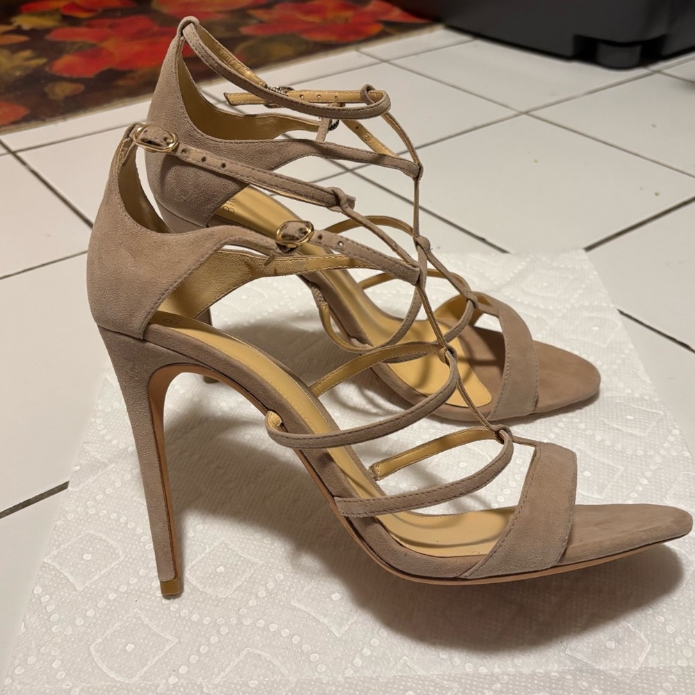 ALEXANDRE BIRMAN SUEDE CAGE SANDALS NWOB SIZE 39